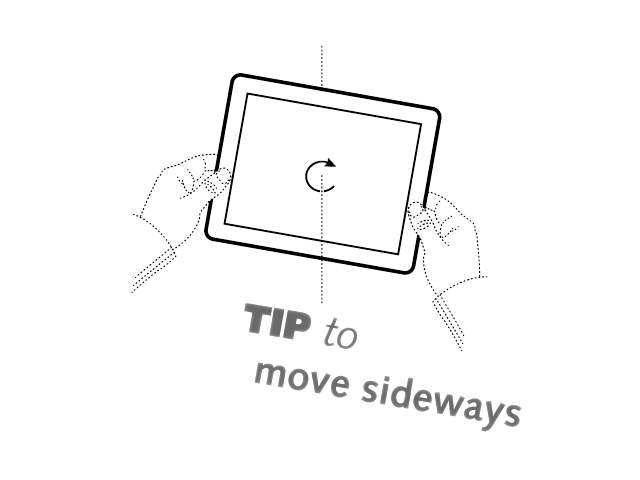 tip to move sideways